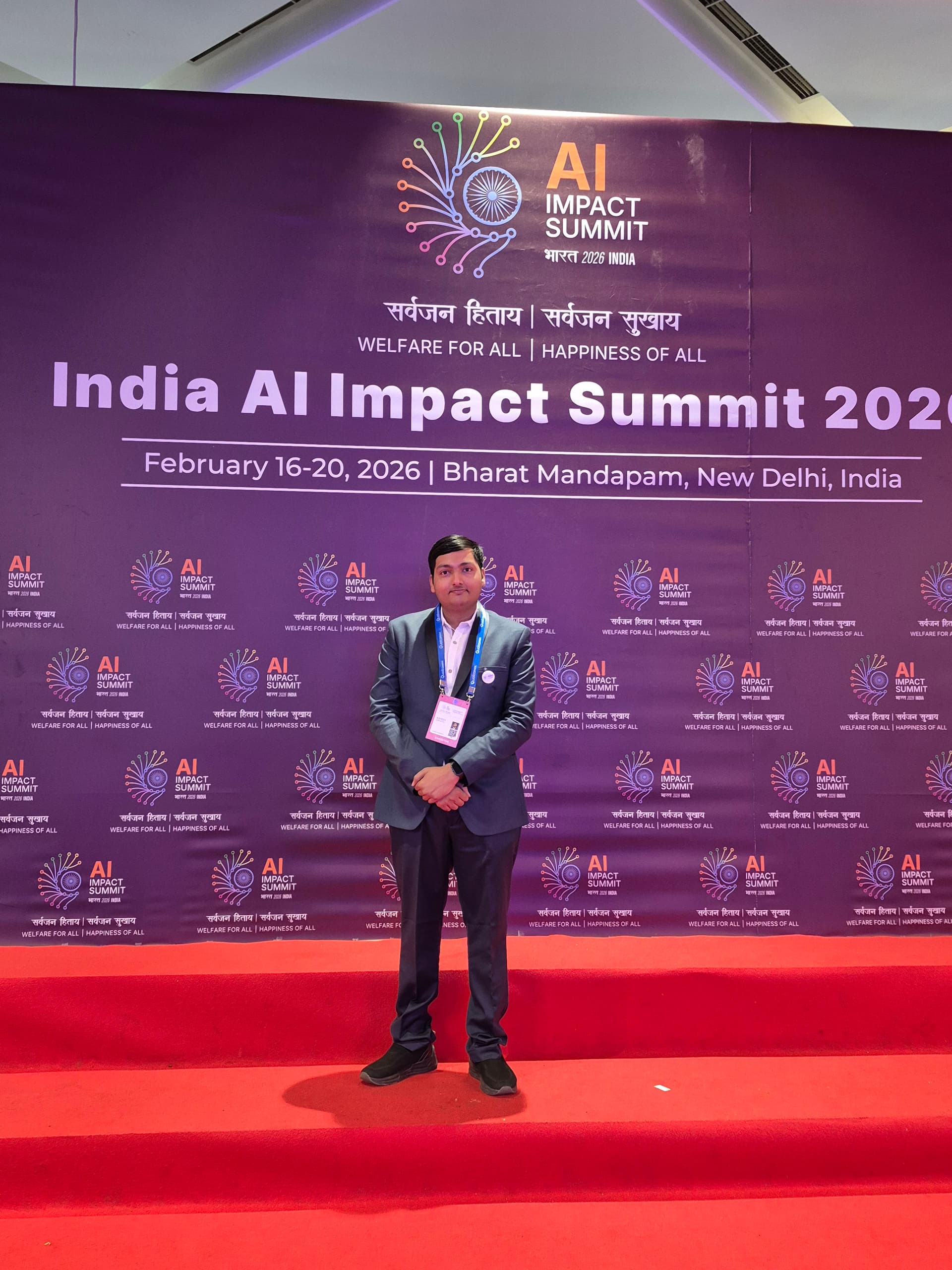 Representing our team at the India AI Impact Summit 2026.